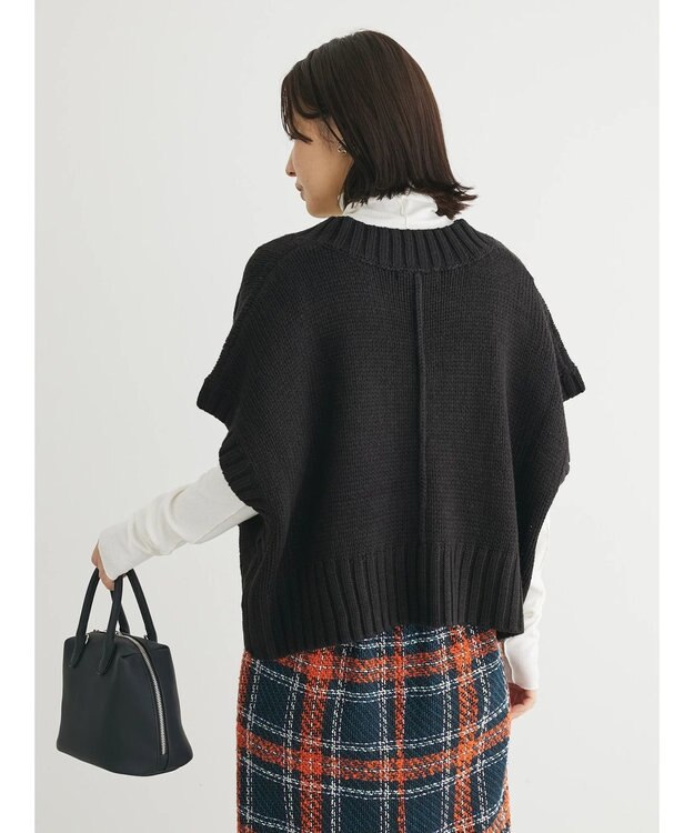 Green Parks ・ＳＵＧＡＲ　ＳＰＯＯＮ　ショートニットベスト Black