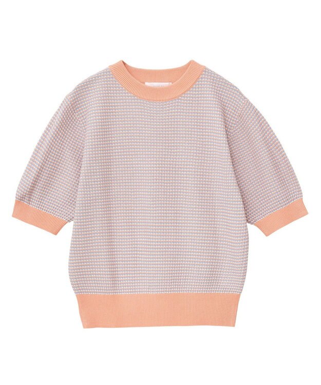 Green Parks ・ｓｗｉｎｇ　ｂｙ　マルチカラージャカードニット Orange