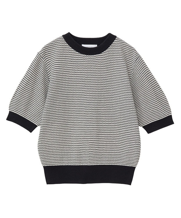 Green Parks ・ｓｗｉｎｇ　ｂｙ　マルチカラージャカードニット Gray