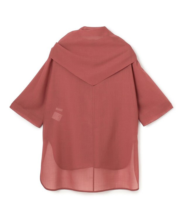 BEIGE， MOYE / スカーフ付き ハーフスリーブブラウス L.Bordeaux