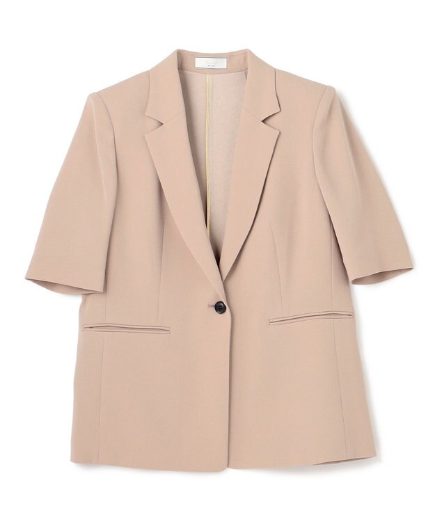 BEIGE， 【Lsize・セットアップ対応】CINDY / ハーフスリーブジャケット Taupe