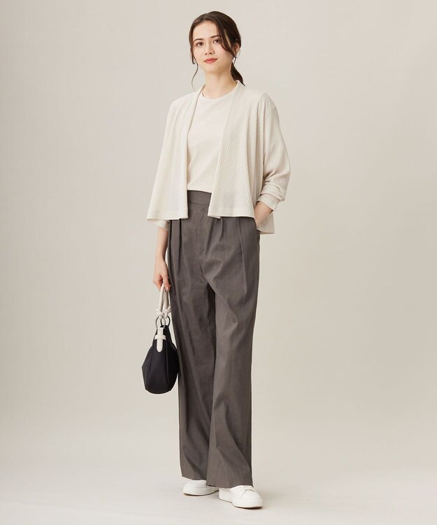 自由区 【アンサンブル対応・洗える】ハンディ トップス ベージュ