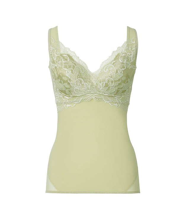 BRADELIS New York 【BRADELIS NewYork peace】ハートフルカップカシュクールブラキャミソール24 ノンワイヤー ブラトップ DB524104 ピスタチオ