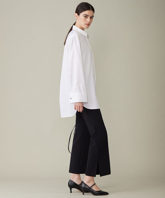 ICB 【体型補正機能付き】コンプレストジャージー ストレッチパンツ ブラック系