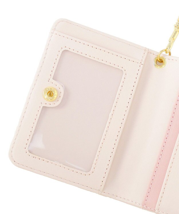 Maison de FLEUR 二つ折りリールパスケース Light Pink