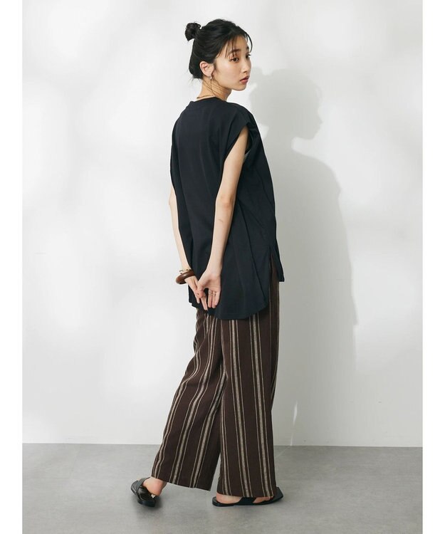 CRAFT STANDARD BOUTIQUE リメイクロゴノースリーブTee Black