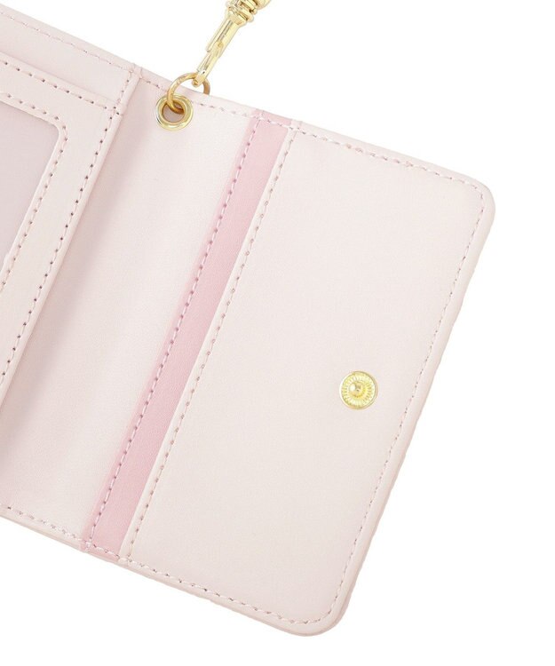 Maison de FLEUR 二つ折りリールパスケース Light Pink