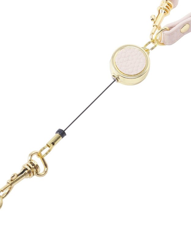 Maison de FLEUR 二つ折りリールパスケース Light Pink