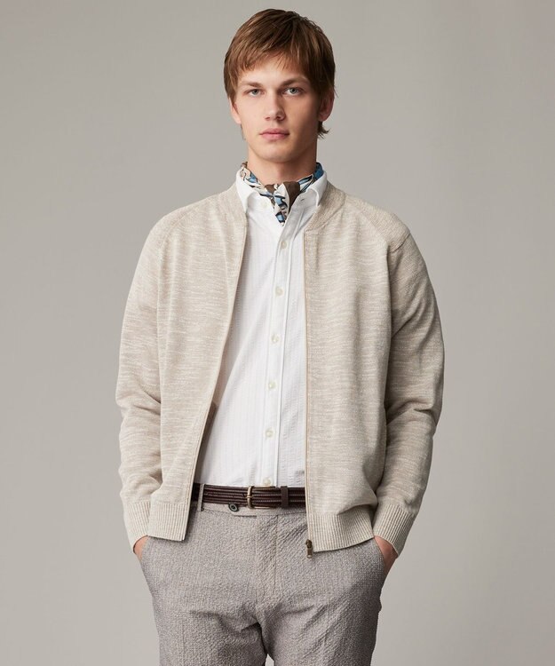 JOSEPH ABBOUD 【イタリア製・Holliday&Brown】バードグラフィックプリント スカーフ アイボリー系6