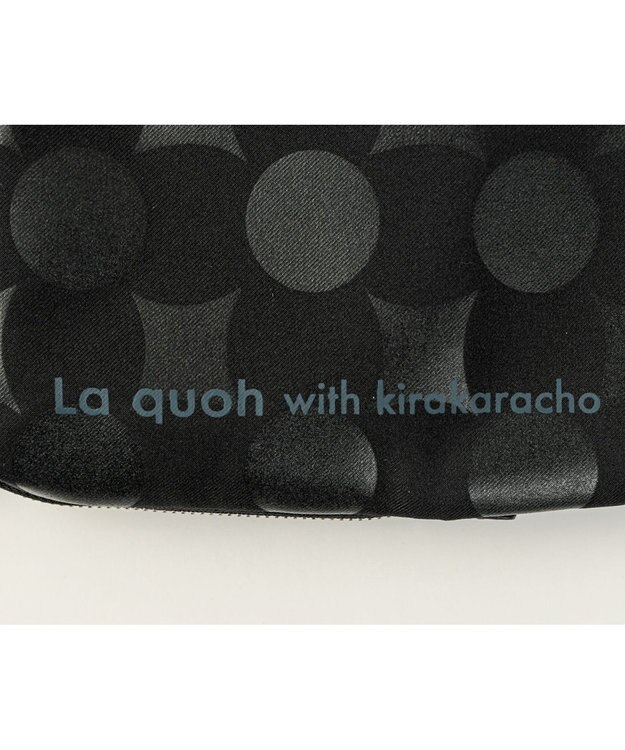 MIYABIYA La quoh with kirakaracho 南蛮七宝ベーシックプリント ミニポシェット 玄(ブラック)
