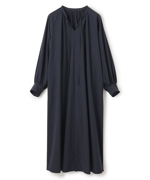 UNFILO L コンフォート シャツワンピース ネイビー