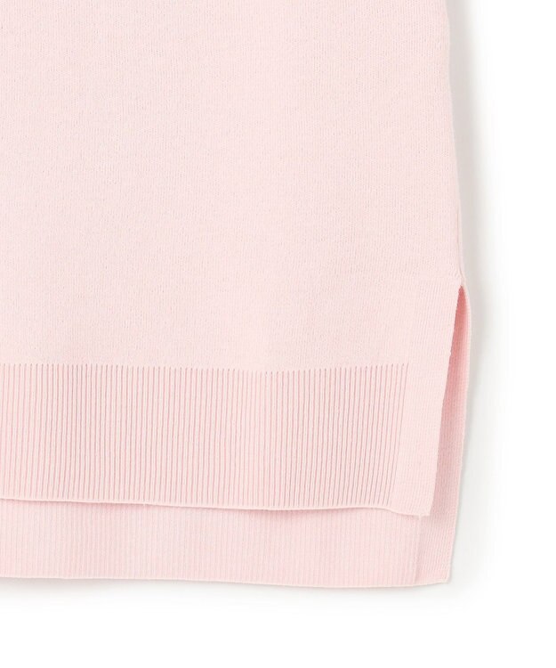UNFILO コットンカシミヤニット クルーネック ピンク