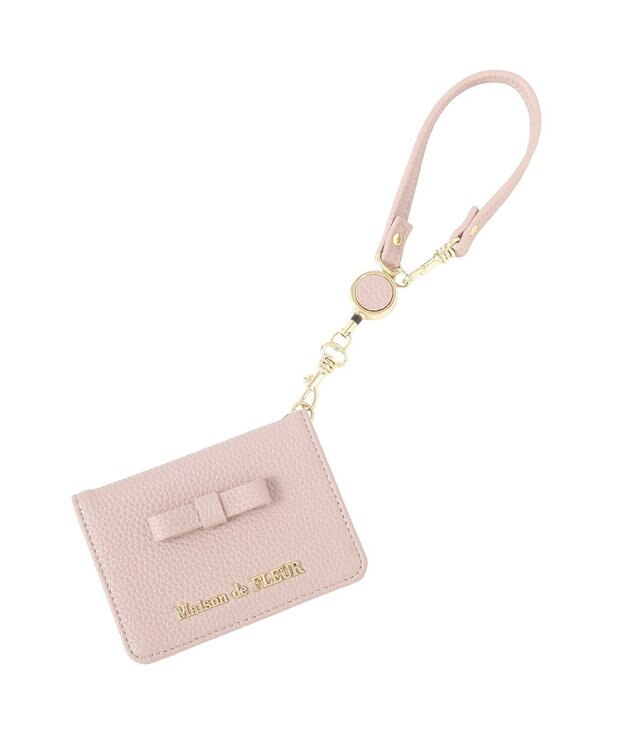 Maison de FLEUR 二つ折りリールパスケース Lavender