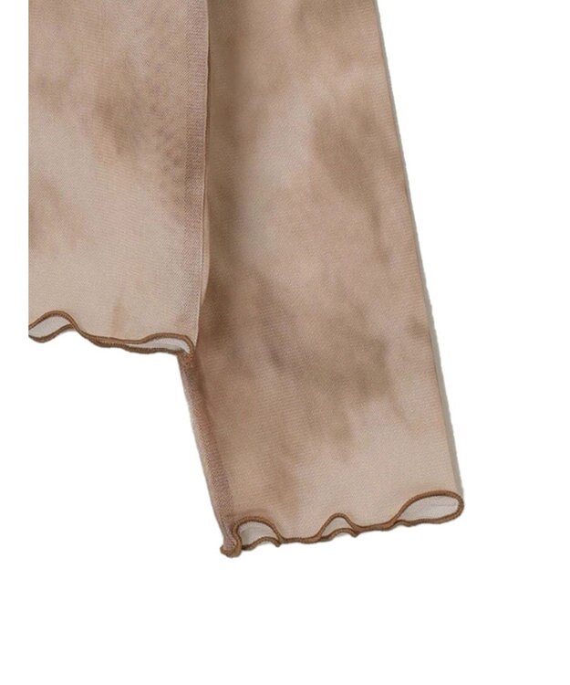 CRAFT STANDARD BOUTIQUE タイダイメッシュボトルネックインナー Mocha