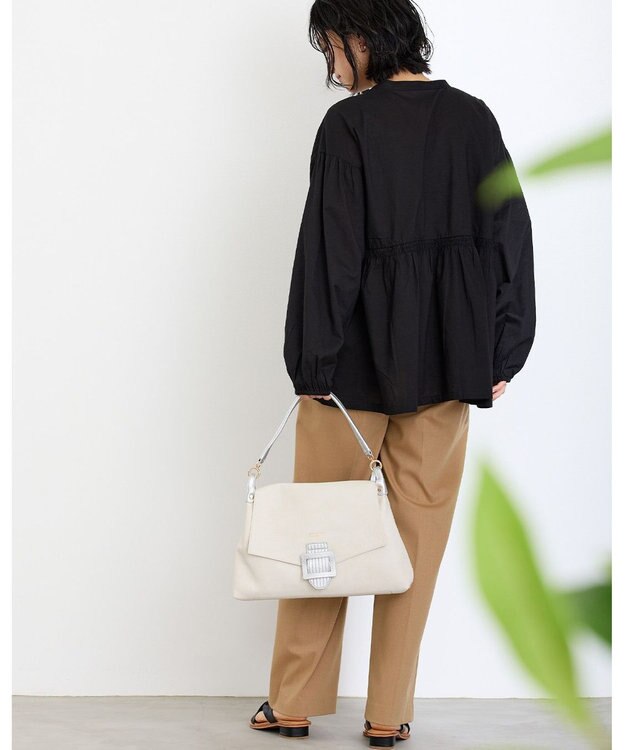 MioFIRANO バックル付きフラップトートバッグ 2WAY　FIRANO フィラノ IVORY