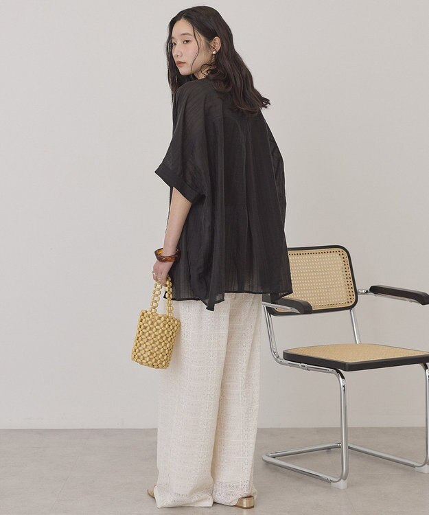 AMERICAN HOLIC サイドメローレースパンツ Ivory