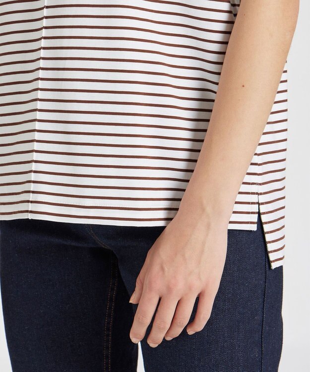 Paul Smith ミックス ボーダー 半袖Tシャツ ブラウン