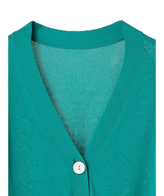 earth music&ecology ハイゲージニットカーディガン Green