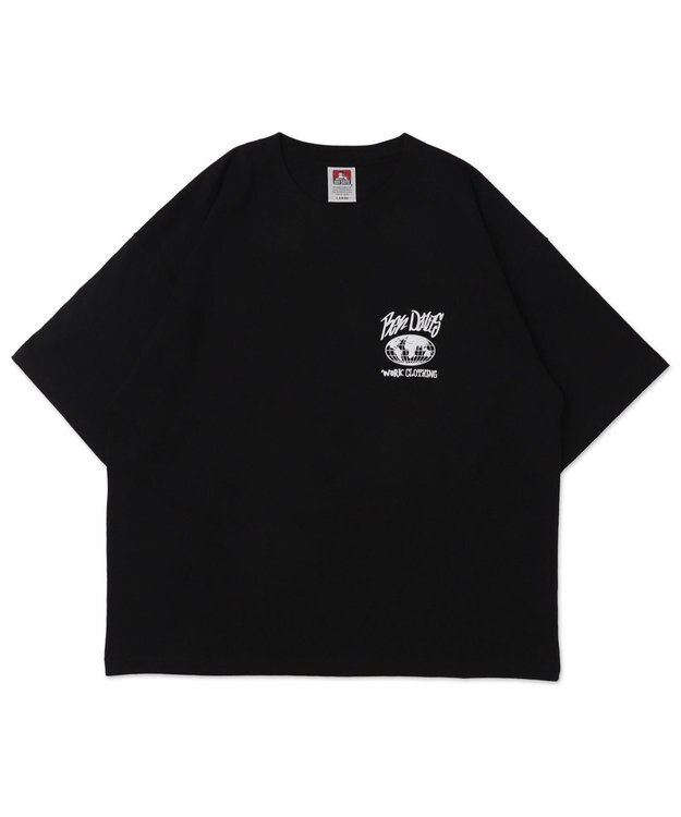 WEGO 【ユニセックス着用ITEM】別注BENDAVISアンサンブルグラフィックT ブラック