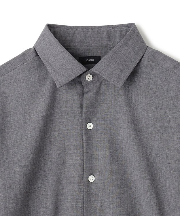 JOSEPH HOMME ACTIVE TROPICAL WOOL SHIRT ライトグレー系