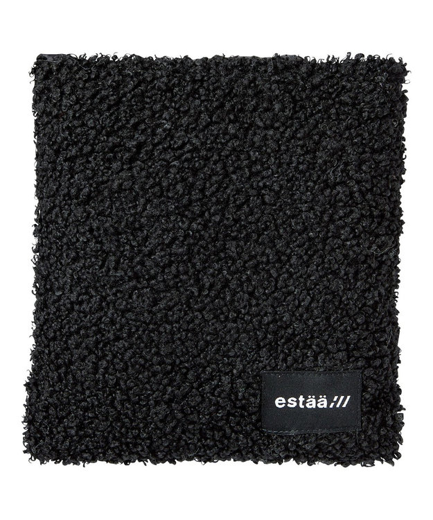 MOONBAT estaa ダウンマフラー 無地ボア／手洗い可／ポケッタブル ブラック