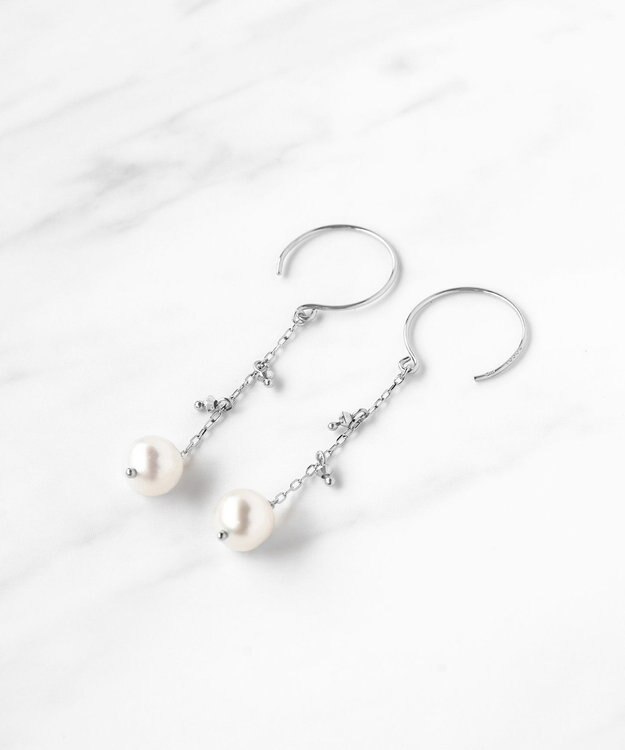 TOCCA 【WEB限定】SEEDS PEARL PIERCED EARRINGS K10ホワイトゴールド 淡水パールピアス ホワイトゴールド系