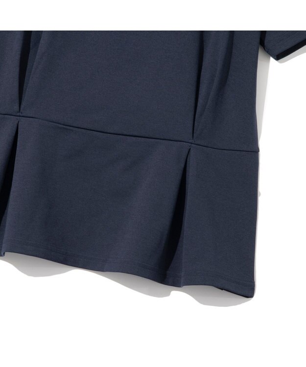 ZERO HALLIBURTON ペプラム風切替ポロシャツ ZHG-W4A 3 82874 ゴルフウェア ネイビー