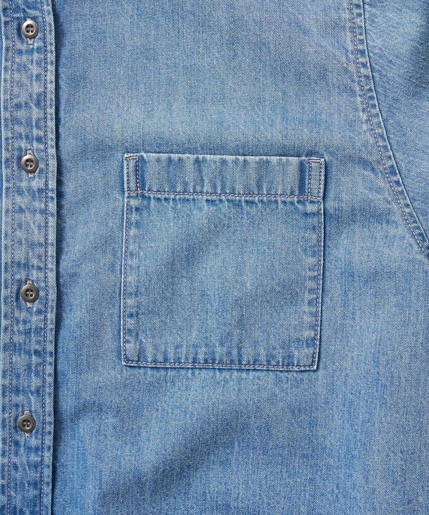 AMERICAN HOLIC Ｗポケットデニムショートシャツ Indigo
