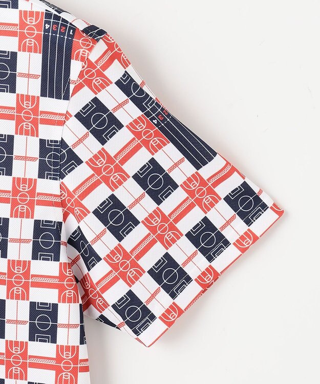 23区GOLF 【MEN】【吸水速乾/UVカット】フィールドチェック柄ポロシャツ ネイビー系3