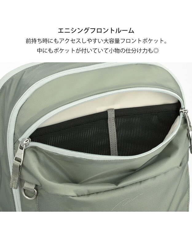 ACE BAGS & LUGGAGE W&.Day/Night モルテルン ラウンドリュック A4サイズ 14.0インチPC収納 20492 ダブルアンド セージグレー