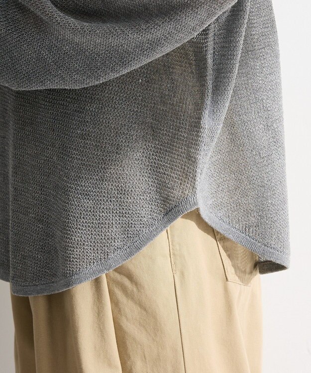 Green Parks シアーニットプルオーバー Gray