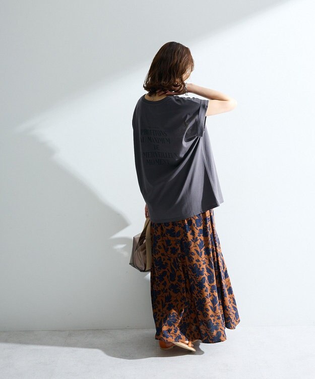 Green Parks 汗染み防止フレンチロゴＴシャツ Charcoal Gray
