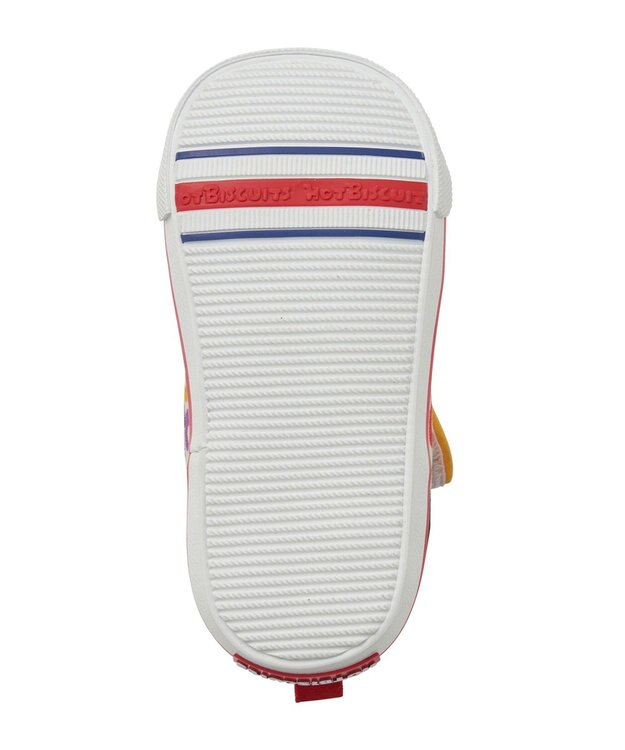 MIKI HOUSE HOT BISCUITS 【14-16cm】 ロゴ総柄 セカンドベビーシューズ マルチカラー