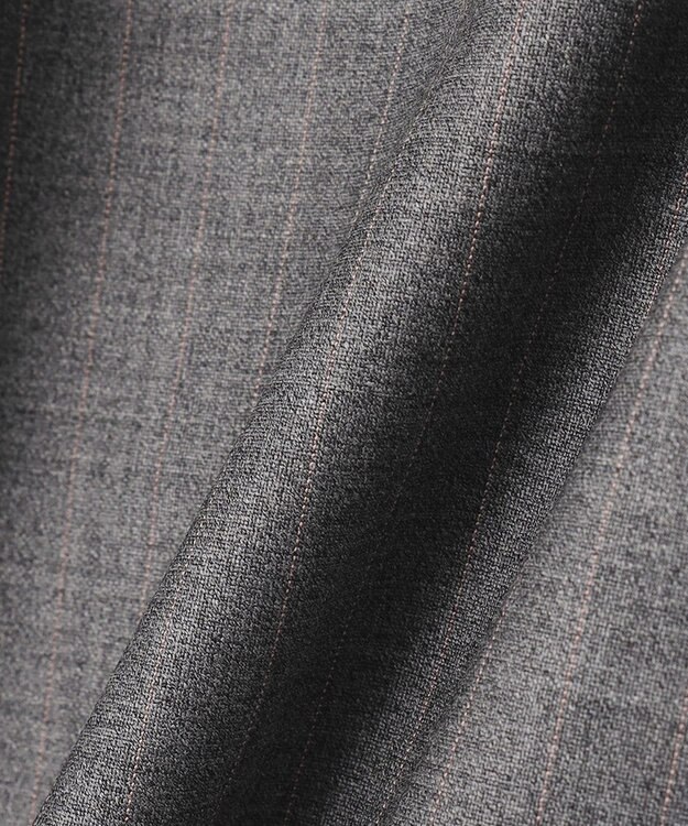 23区 【セットアップ対応】ファインネスウール フルレングス  パンツ グレー系ストライプ