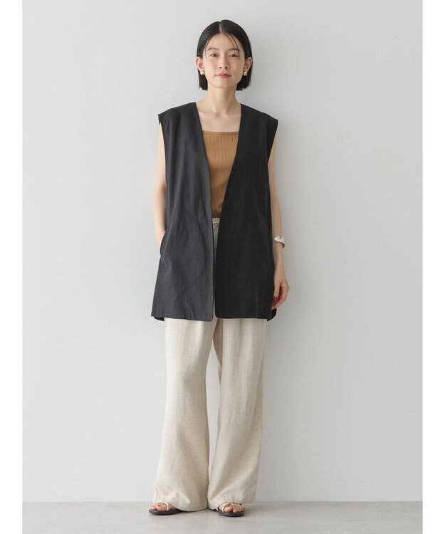 AMERICAN HOLIC 針抜きメッシュタンクトップ Camel