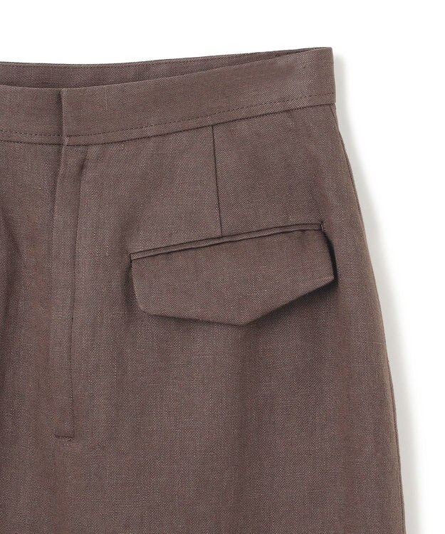 BEIGE， 【Oggi 5月号掲載】CRINUM / Iラインリネンマキシスカート Dark Brown