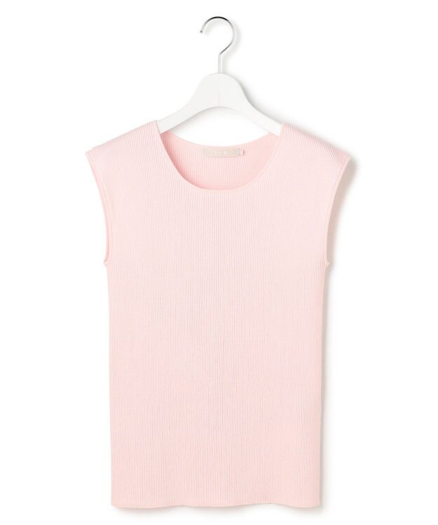 ICB L オーガニックコットン リブニット ライトピンク