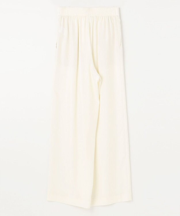 NAVE 【ReNAVE・セットアップ可/洗える/UVケア/接触冷感】フィブリルシャンブレー ワイドパンツ アイボリー系