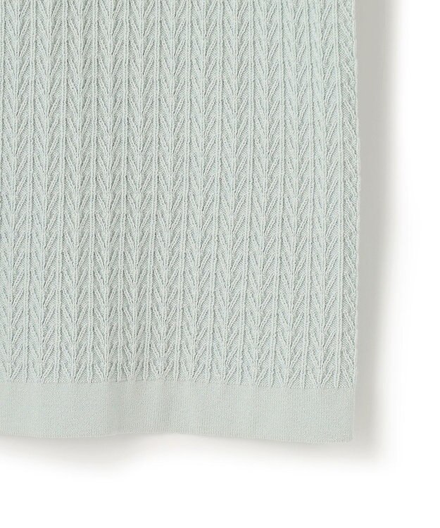 JOSEPH HOMME ドライコットンリンクス　半袖ニット スカイブルー系