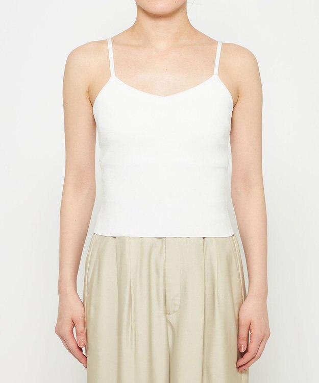 uncrave スムースニット キャミソール(カップ付き) オフ