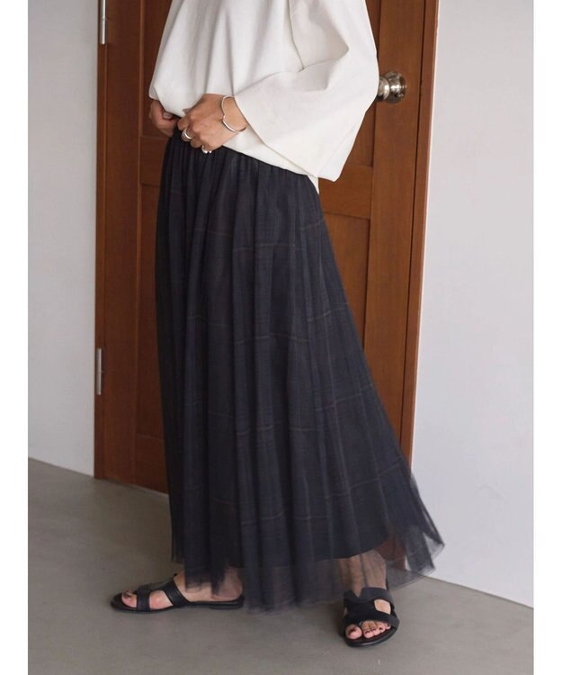 AMERICAN HOLIC チュールギャザースカート Check
