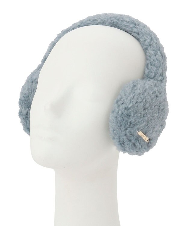 MOONBAT 【ギフトBOX付】FURLA ムートン風ふわふわイヤーマフ サックスブルー