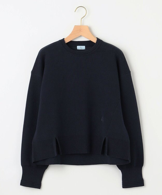 組曲 L スウェットライクニットプルオーバー ネイビー系