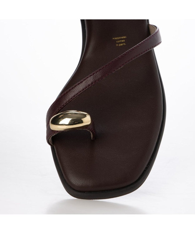 MODE ET JACOMO <MODE ET JACOMO>リングフラットトングサンダル ダークブラウン