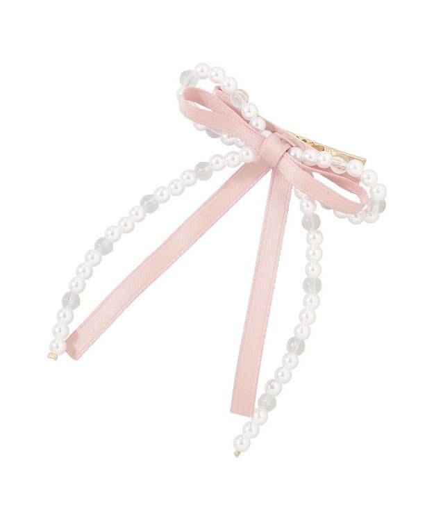 Maison de FLEUR パールリボンクリップＳＥＴ Pink