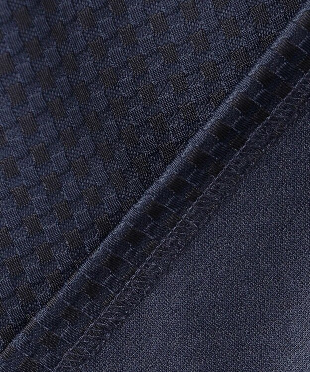 23区GOLF 【MEN】着脱しやすいバンプジャージー　ハーフジップカットソー ネイビー系