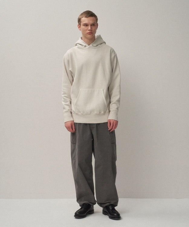 ATON NATURAL DYED URAKE | フーディー - UNISEX LIGHT GRAY