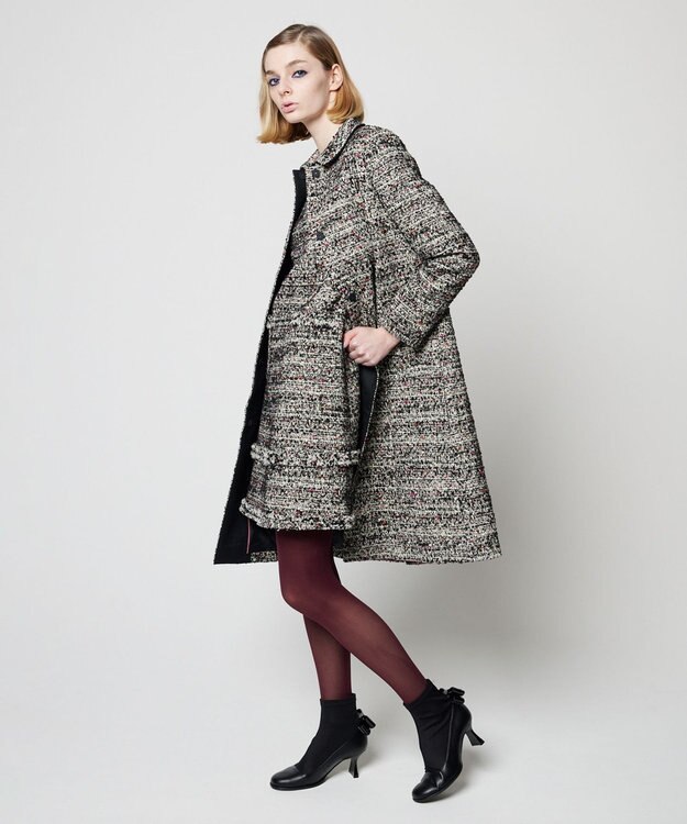 TOCCA CAMELOT TWEED コート ブラック系