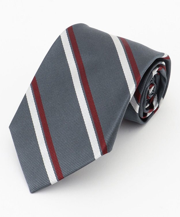 J.PRESS MEN オーセンティック / レジメンタル ネクタイ グレー系2