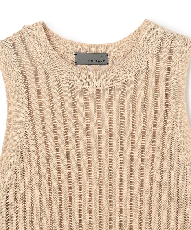 uncrave ラミーリネンニット タンクトップ ベージュ